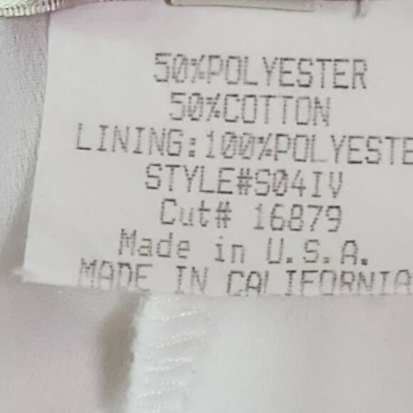 Spencer Alexis 2pc Skirt Set Womens 1X Ivory Floral Lace Sleeveless Maxi Wedding - Picture 10 of 16